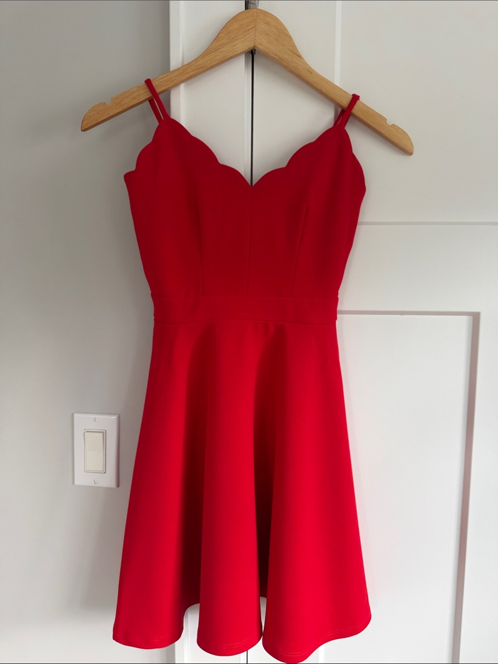 B. Darlin Juniors size 0 Red Fit & Flare Dress Homecoming Cocktail Formal